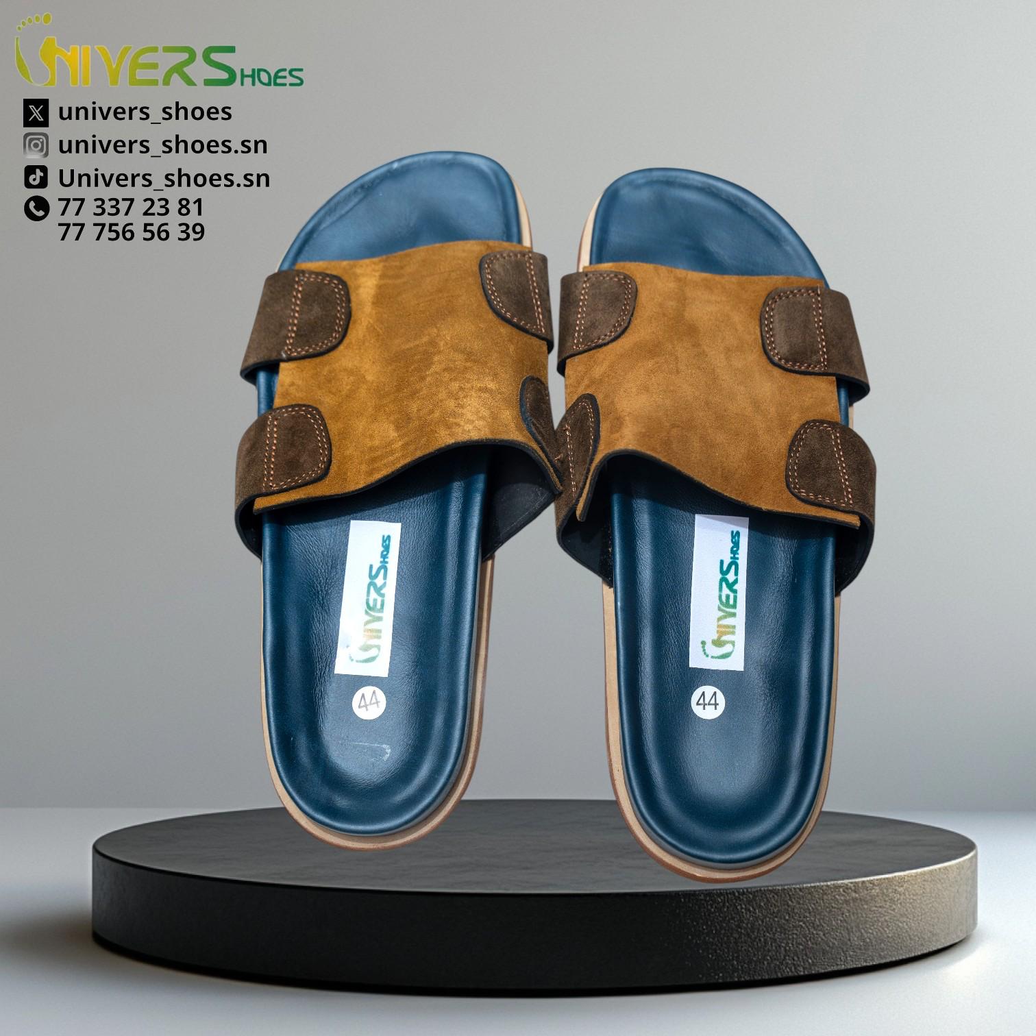 sandale orthopédique daim